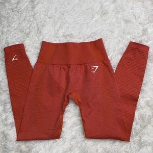 Gymshark Vital Seamless Leggings Orange Size XS